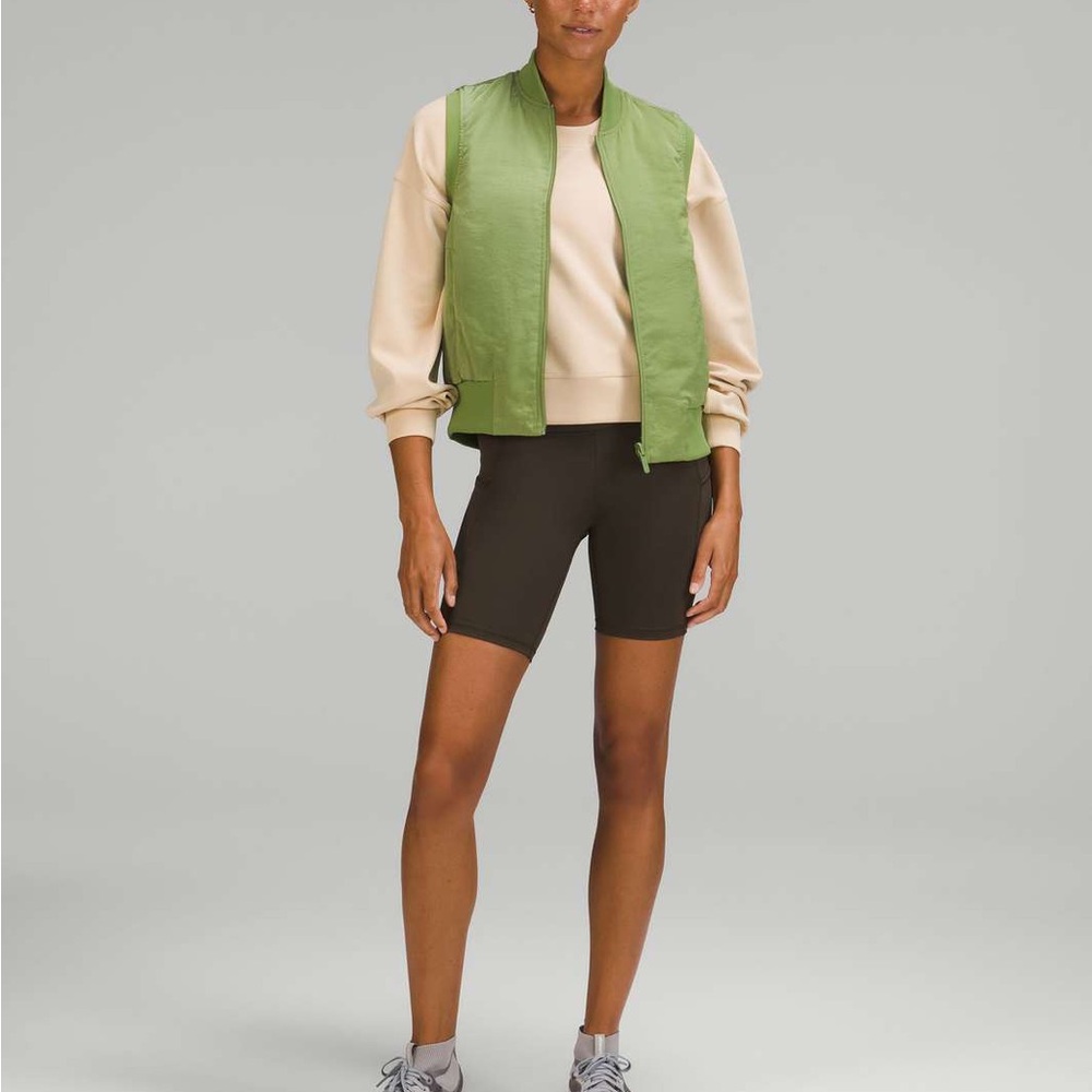 Lululemon Non-Stop Bomber Reversible Vest Green Large Hiking Camping Running